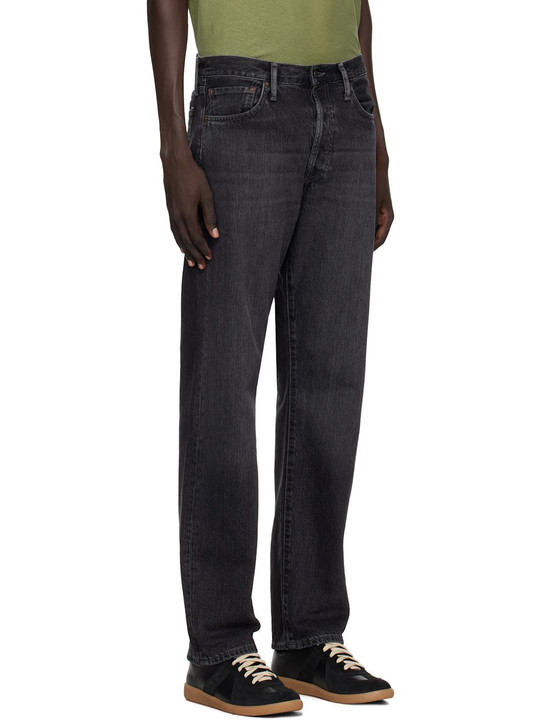 Black Faded Jeans - 2