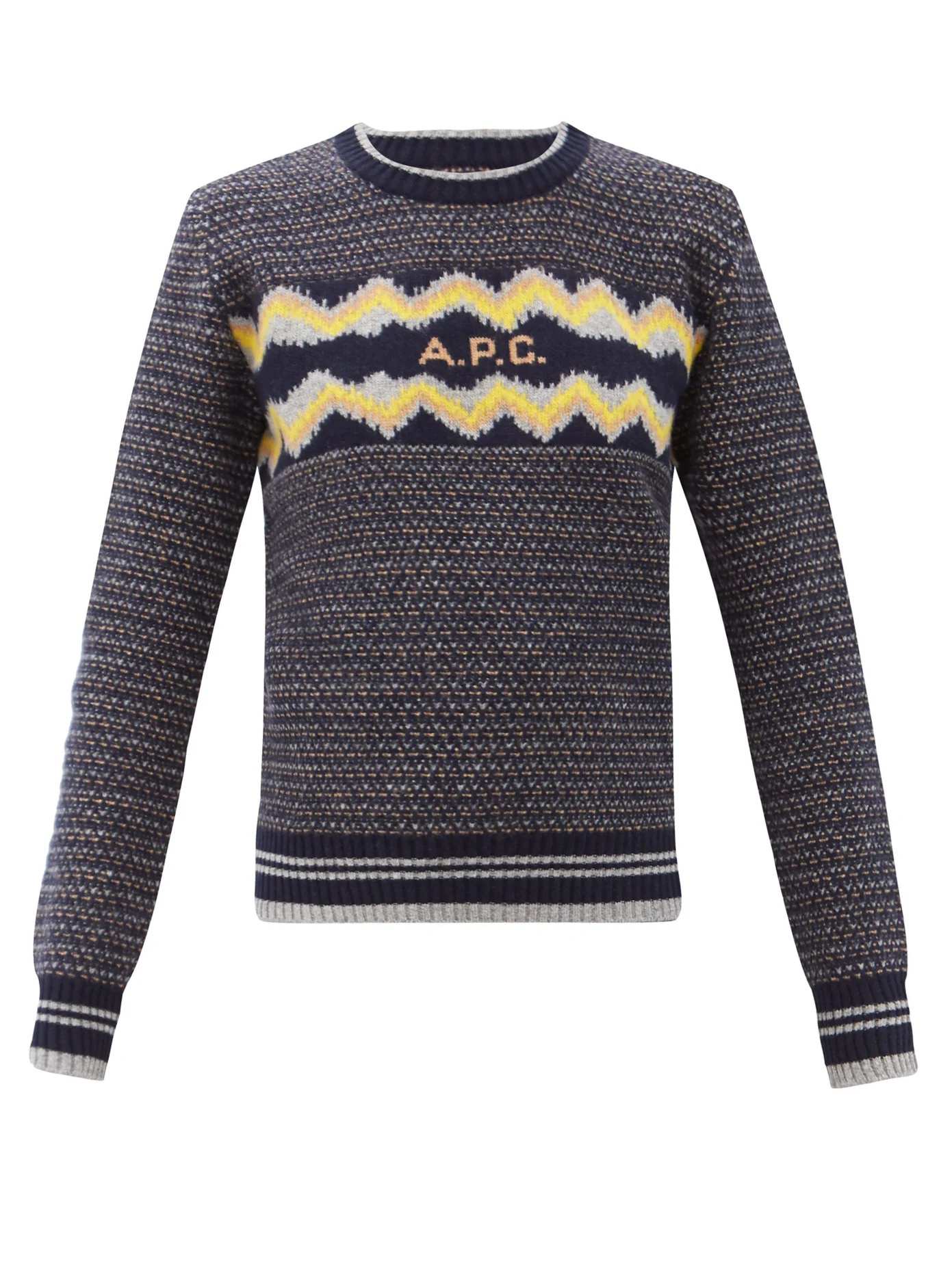 Adele logo-jacquard wool sweater - 1