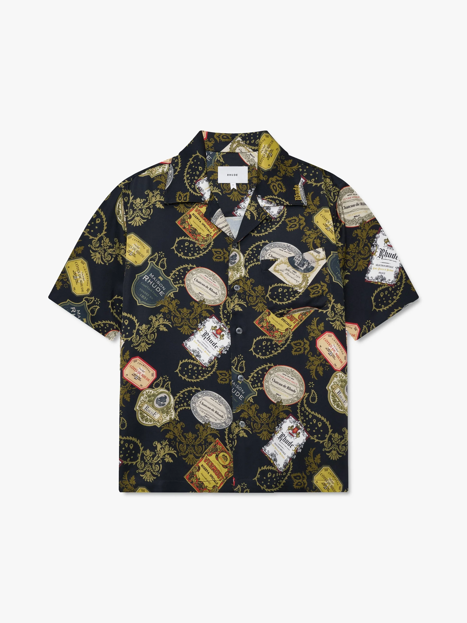VIN BANDANA PRINT BUTTON-UP SHIRT - 1