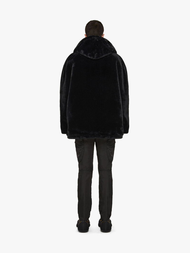 REVERSIBLE PARKA IN NYLON AND FAUX FUR 4