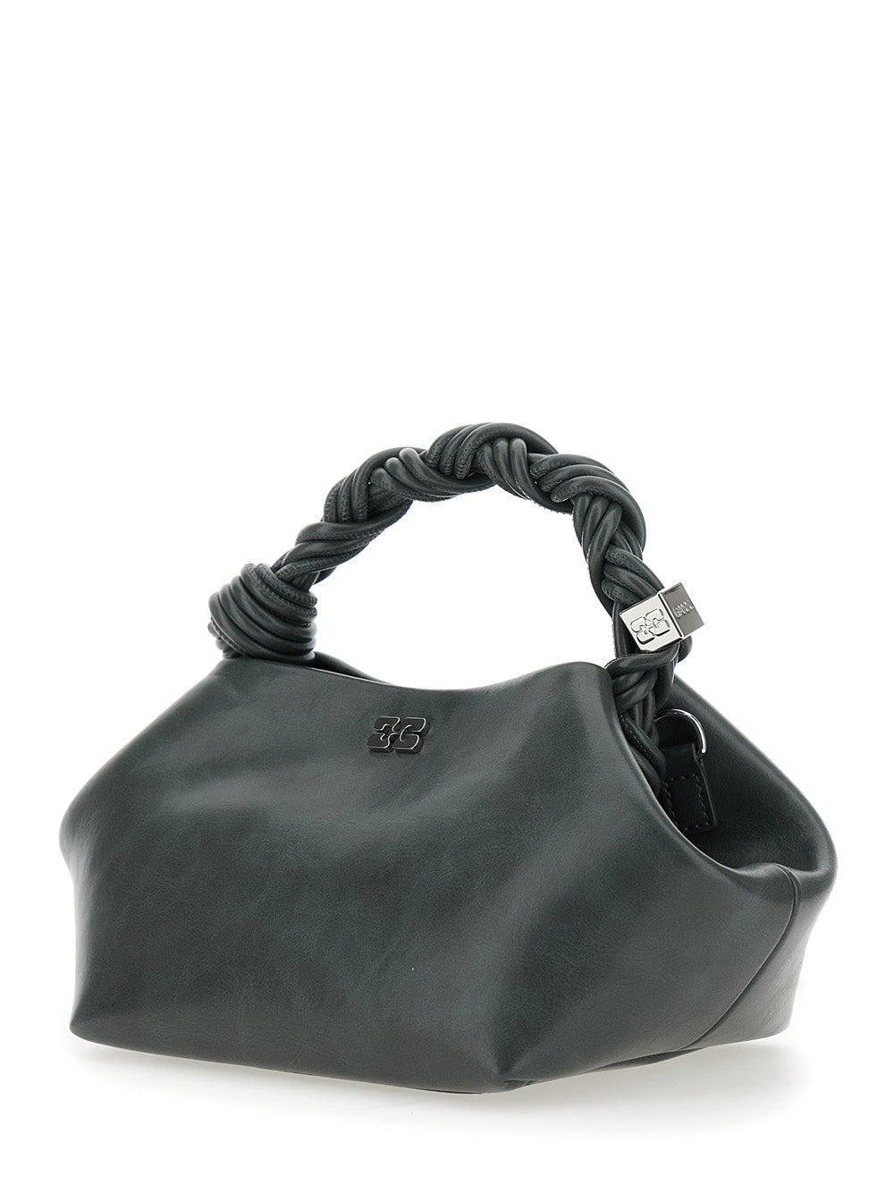 Ganni Women 'Bou' Grey Handbag With Adjustable And Removable Shoulder Strap In Leather Woman - 2