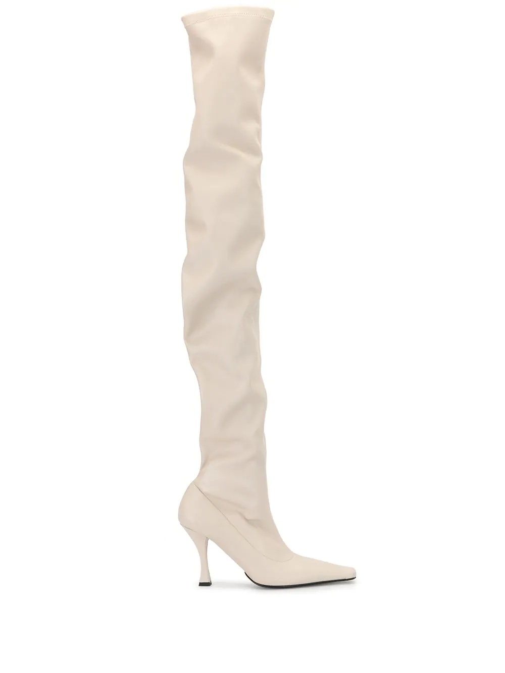 ruched over-the-knee boots - 1