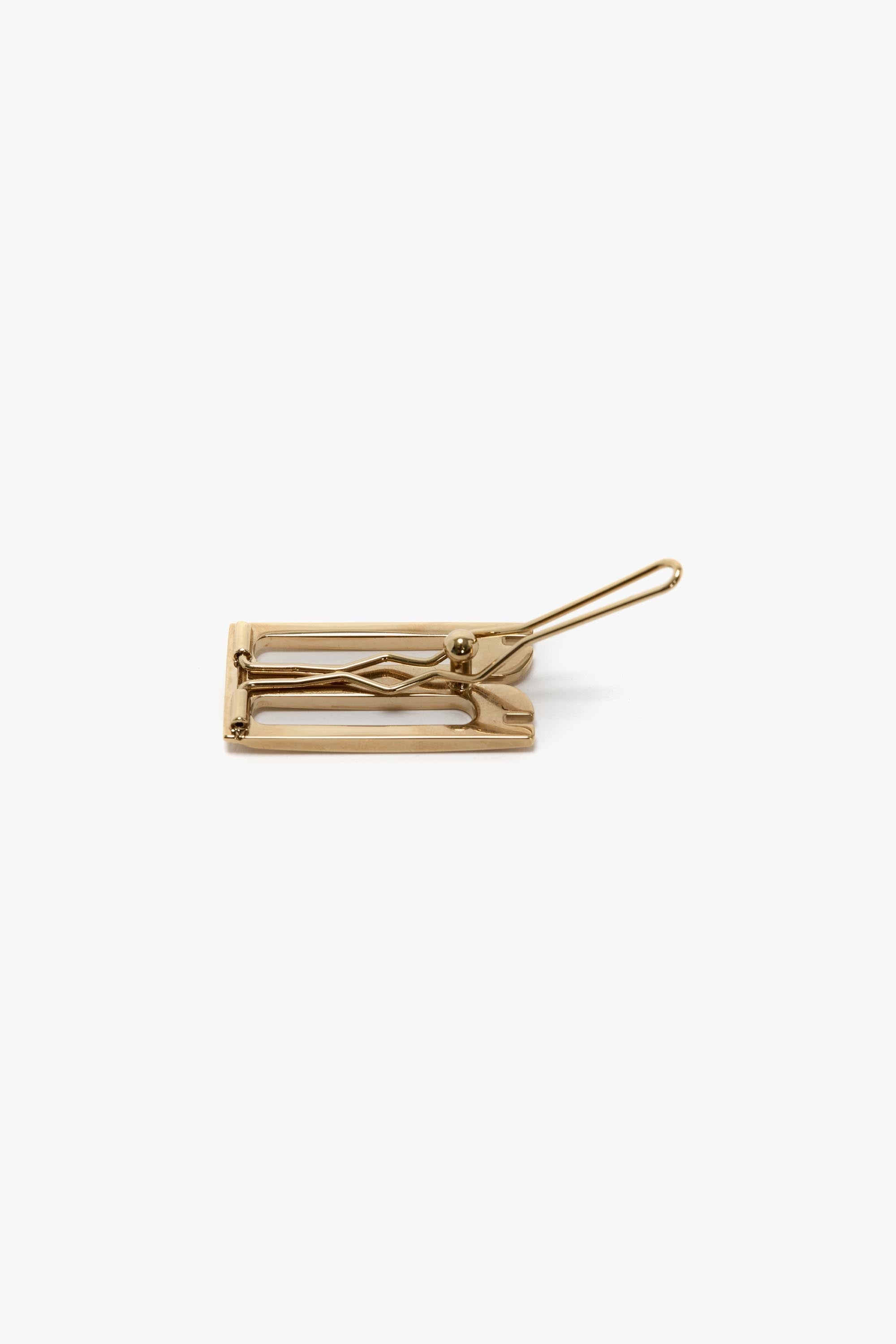 B Frame Hairclip In Light Gold - 3