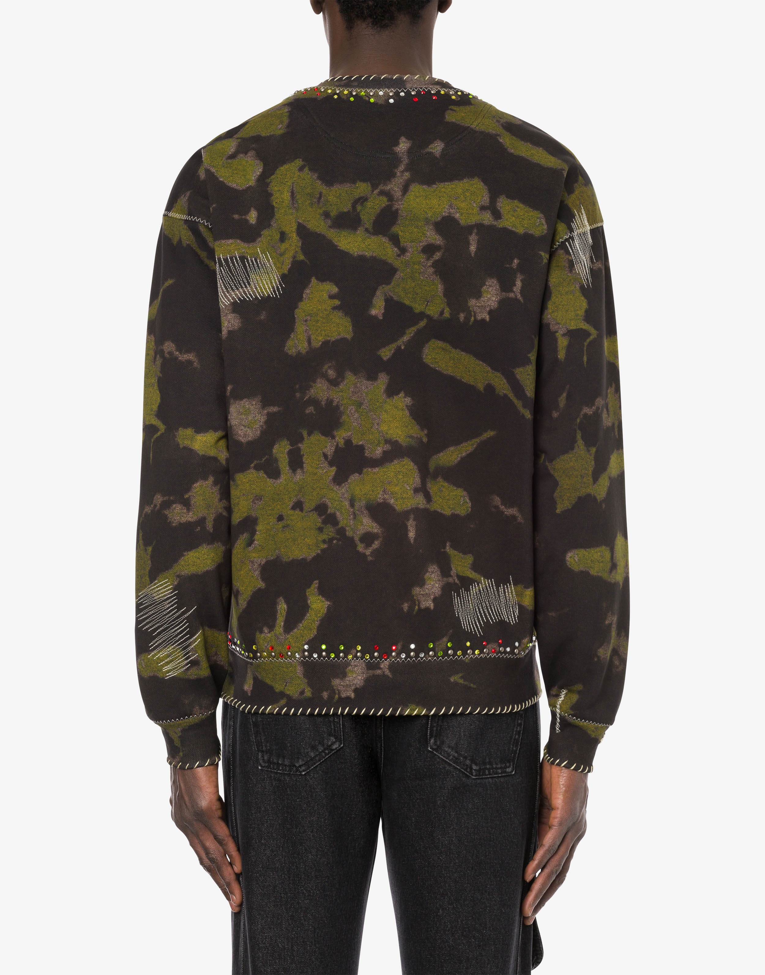 MOSCHINO KATAKANA LOGO CAMOUFLAGE SWEATSHIRT - 3