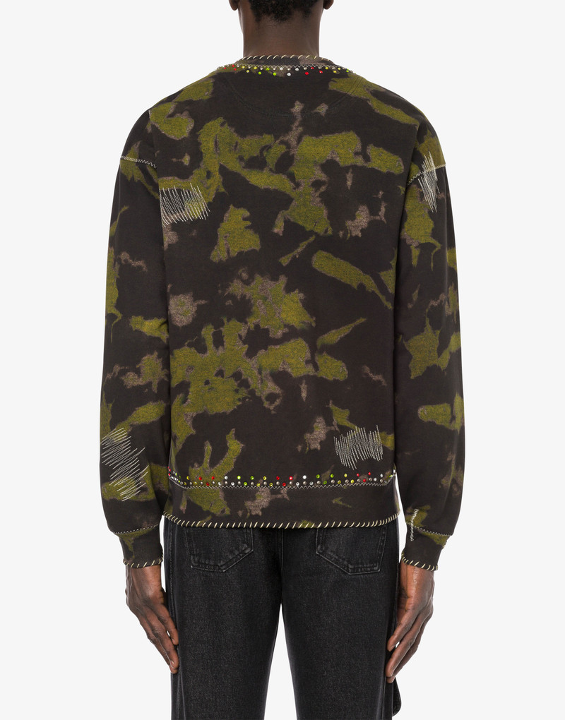 MOSCHINO KATAKANA LOGO CAMOUFLAGE SWEATSHIRT 3