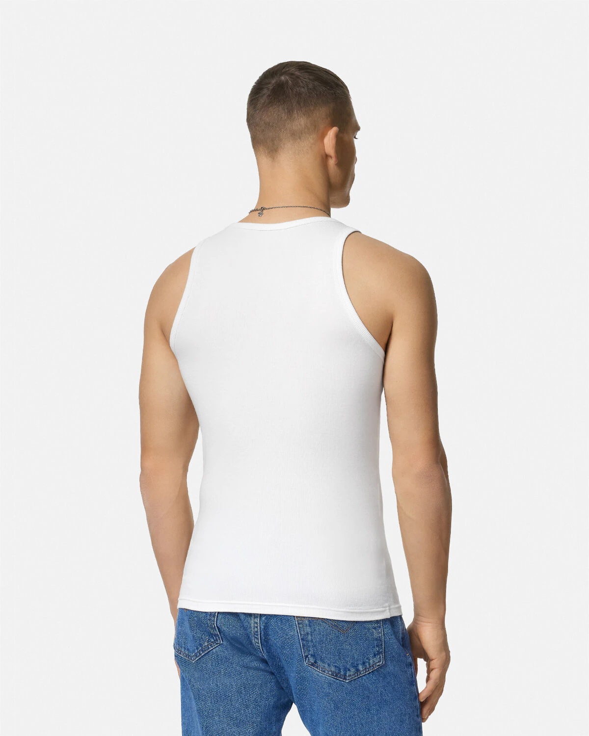 Logo Ribbed Tank Top - 5