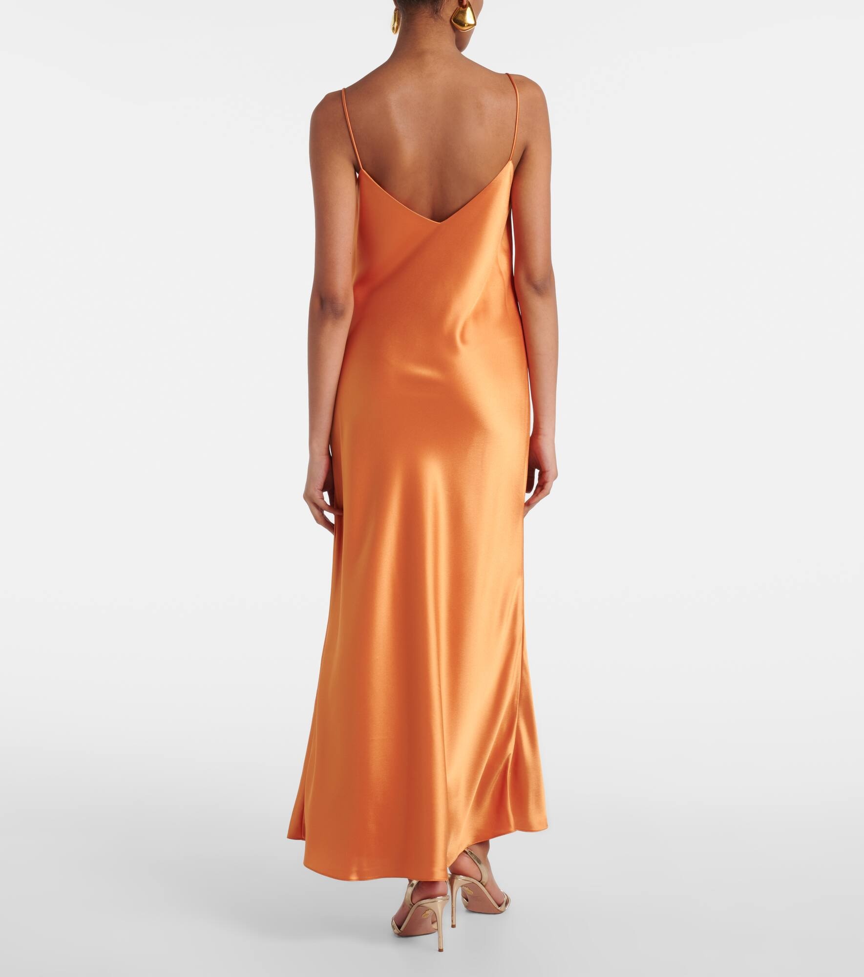 Provence satin slip dress - 3