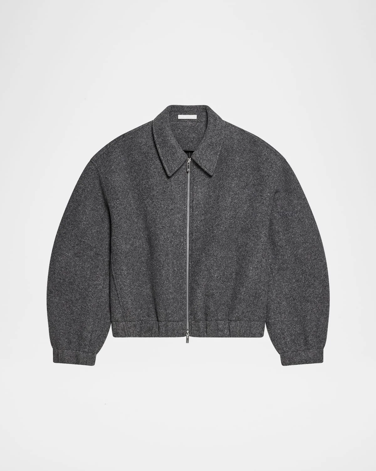 Men's Wool Bonded Full-Zip Bomber Jacket - 1