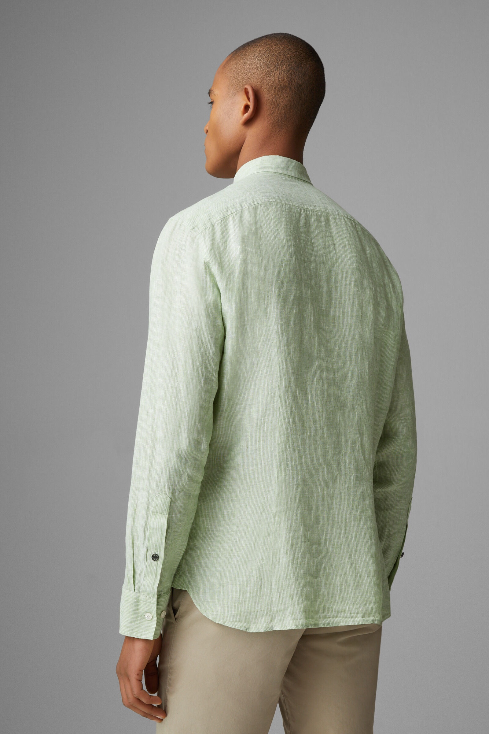 Timi Linen shirt in Light green - 3