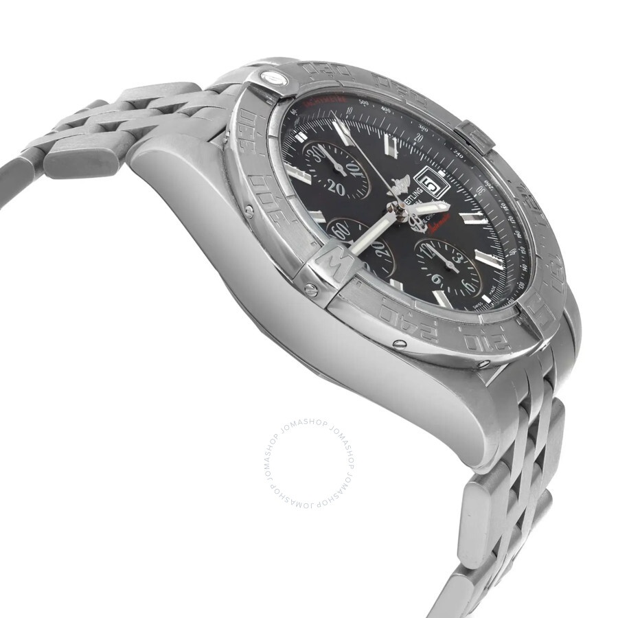 Pre-owned Breitling Breitling Galactic Chronograph Automatic Chronometer Black Dial Men's Watch A133 - 4