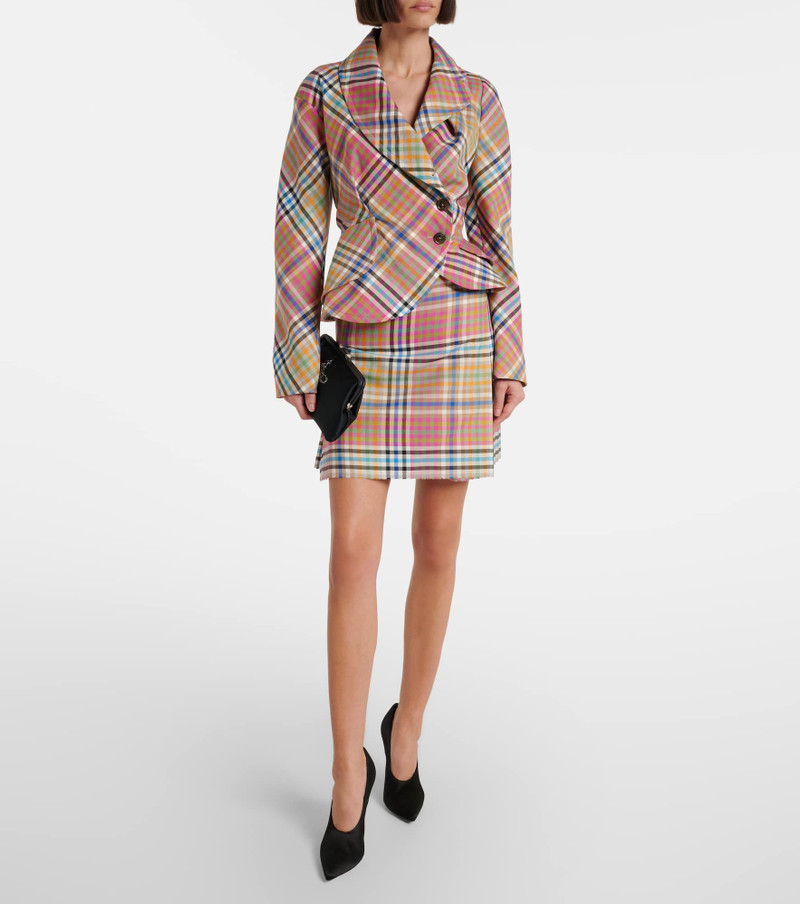 Vivienne Westwood Tartan virgin wool kilt outlook
