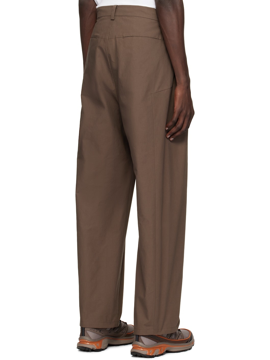 Brown Wide Beaded Belt Trousers - 3