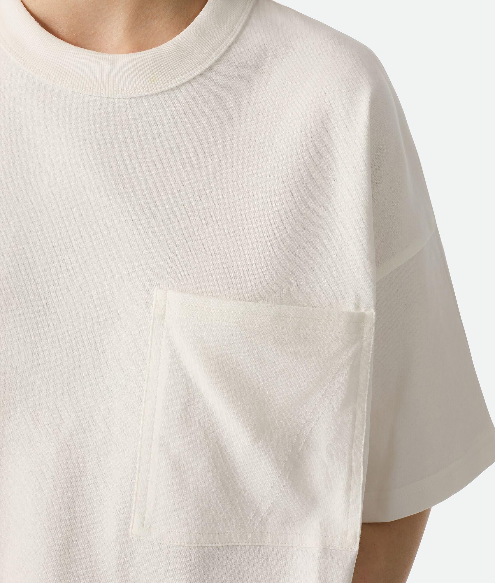 ■BOTTEGA VENETA■ Soft Cotton Jersey Short Sleeve T-Shirt W Bottega Veneta Soft Cotton Jersey T-Shirt | REVERSIBLE