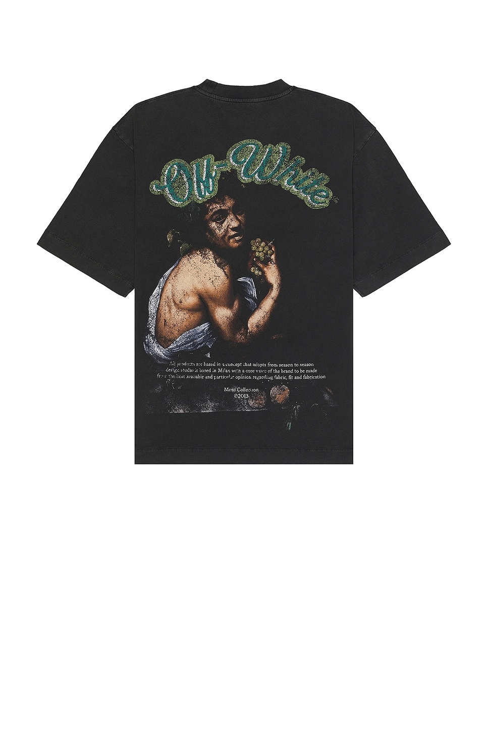 Tシャツ・カットソー Off-White OMAA120S24JER013 GREEN BACCHUS SKATE S/S T-shirt Off-White Bacchus Skate T-shirt | Black | FARFETCH