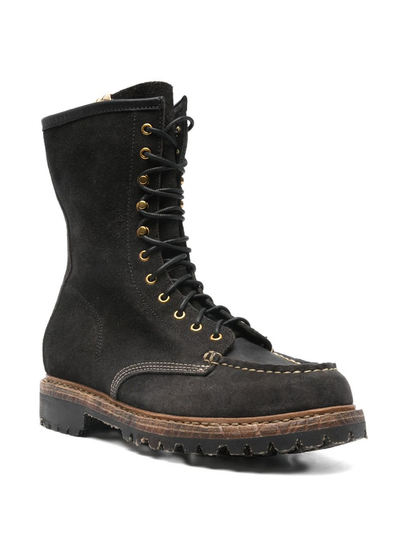 visvim lace-up leather boots outlook