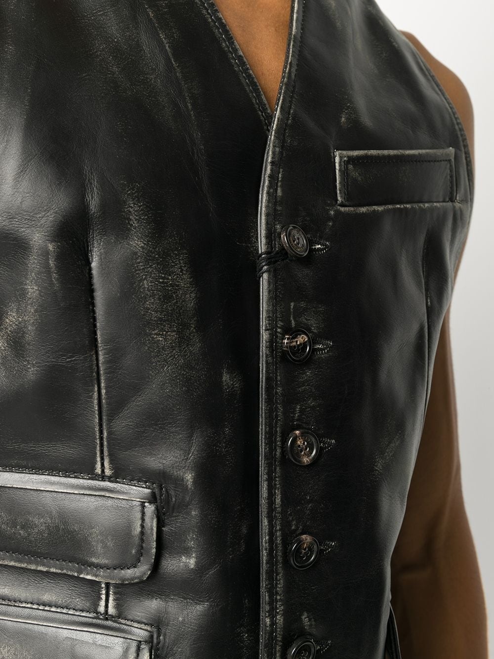 leather waistcoat - 5