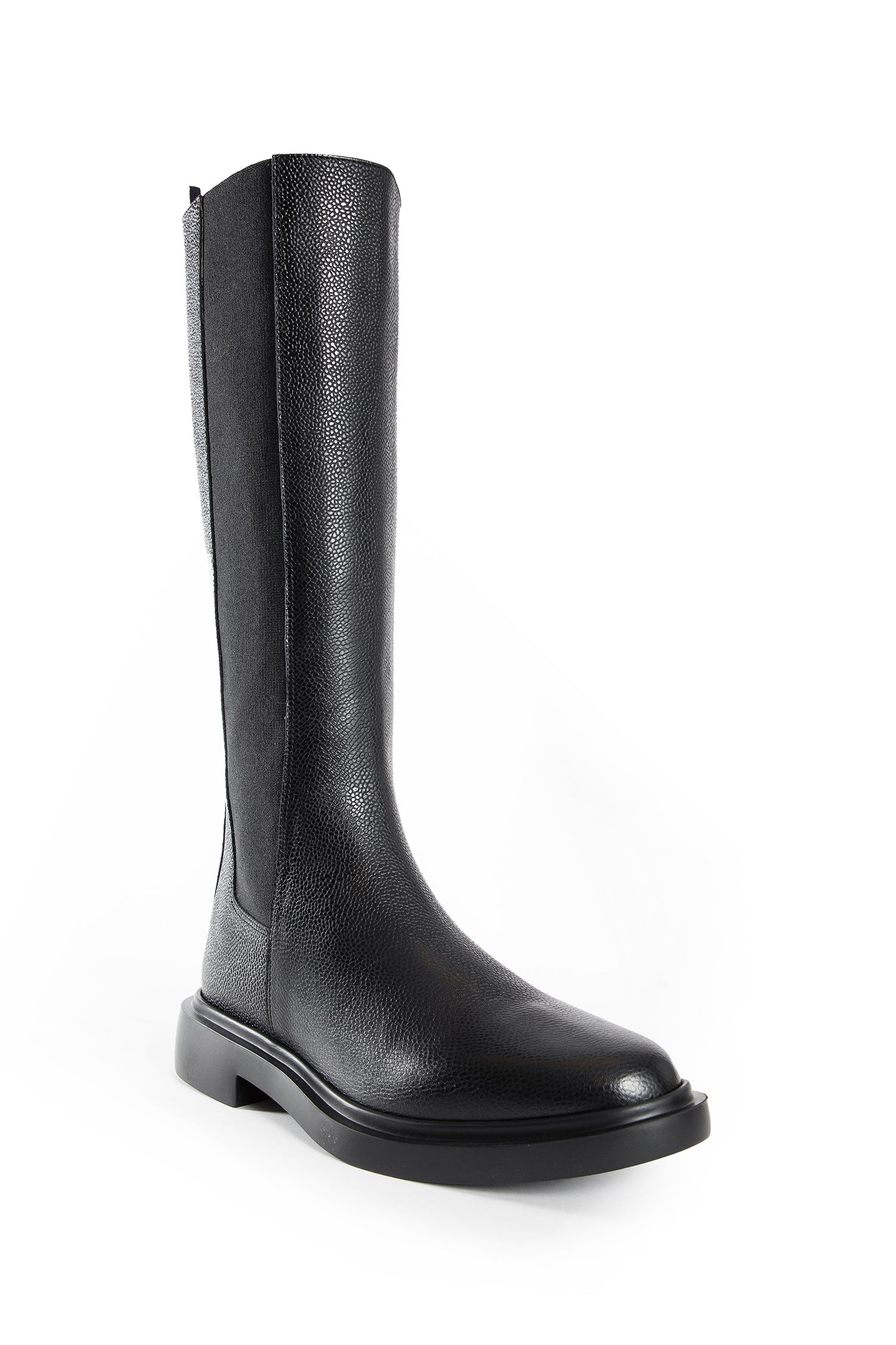 Pebble-Grain-4-Bar-Knee-High-Chelsea-Boots - 2