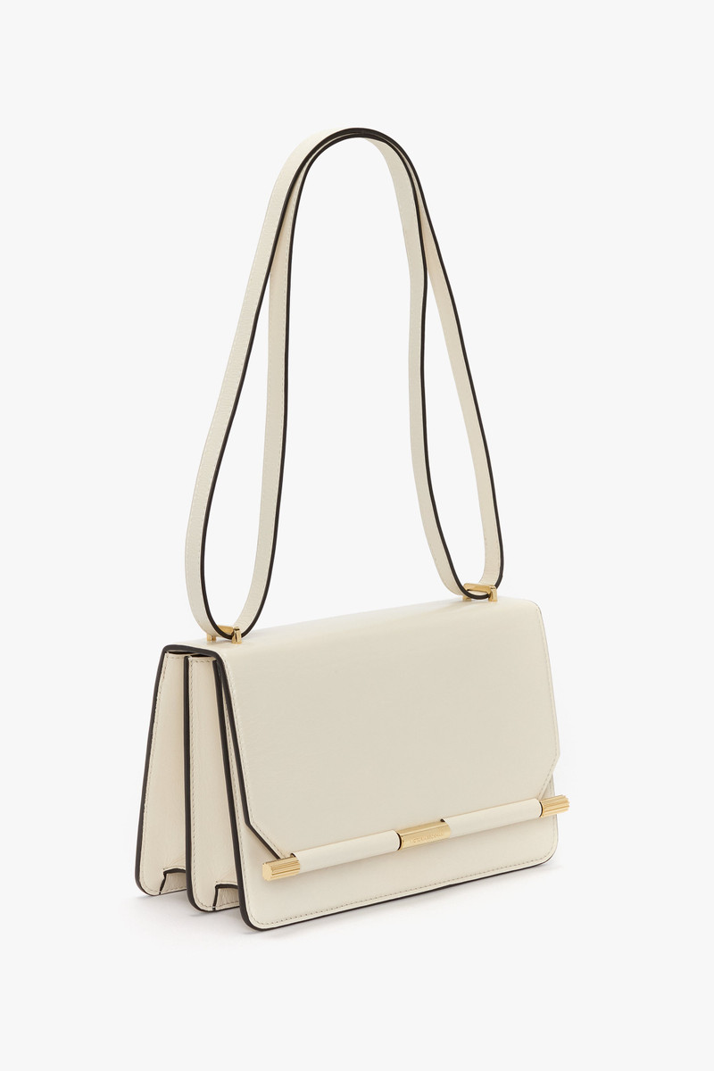 202 Crossbody Bag In Ivory Distressed Leather 3