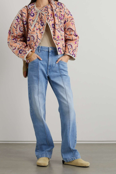 Isabel Marant Amidala padded floral-print shell jacket outlook