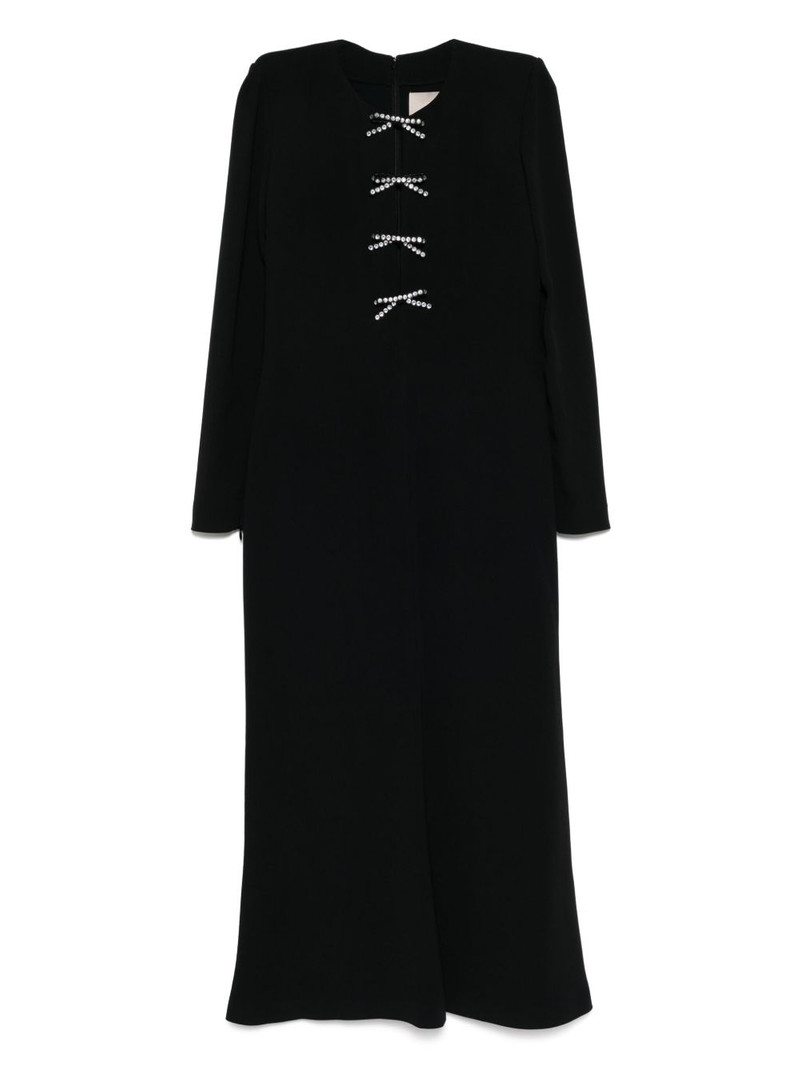 crystal-bow midi dress 1