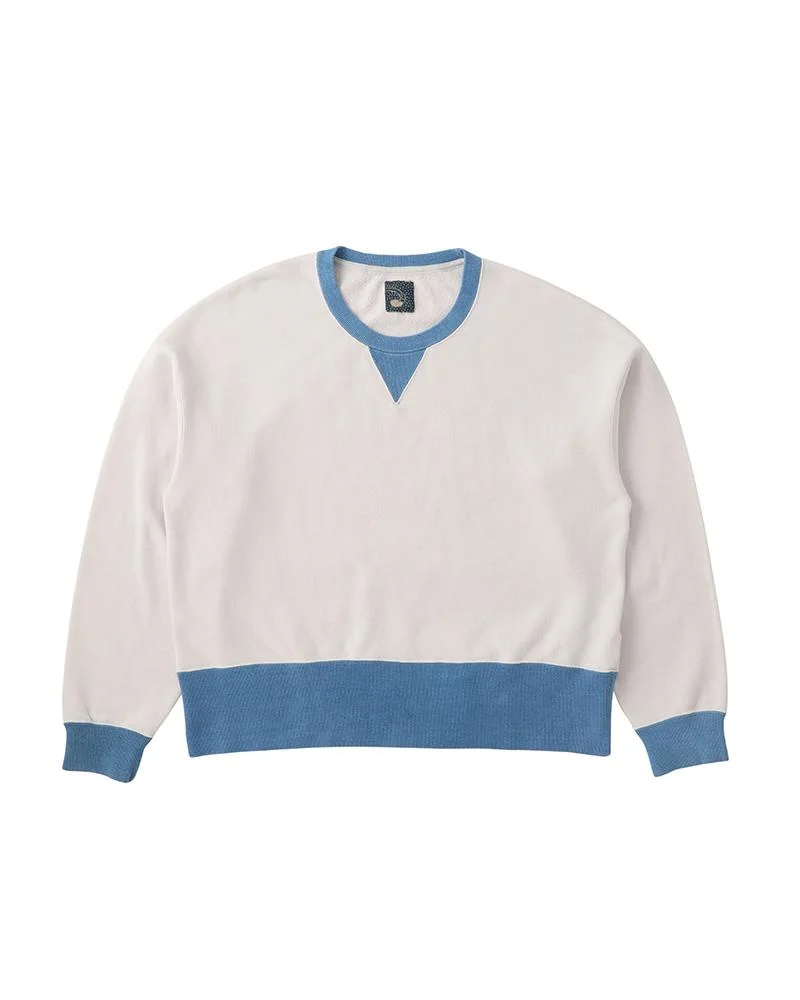 FELLOW SWEAT L/S 2-TONE (N.D.) LT.INDIGO - 1