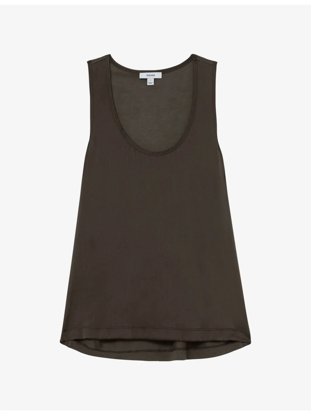 Ruby Scoop-Neck Satin Vest Top - 1