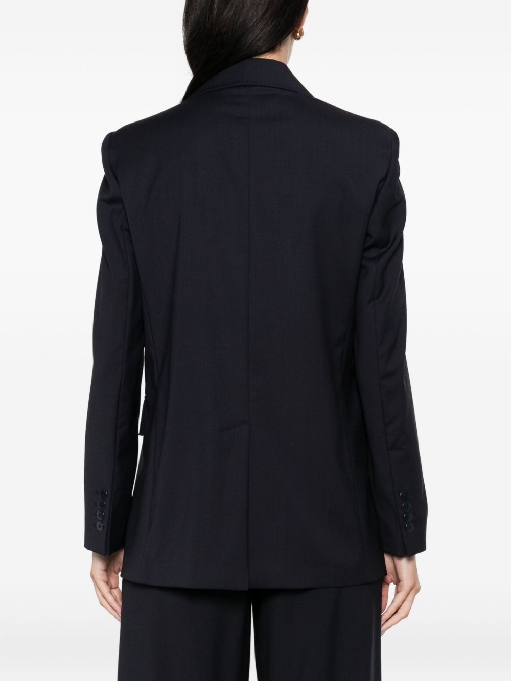 three-button long-sleeved blazer - 4