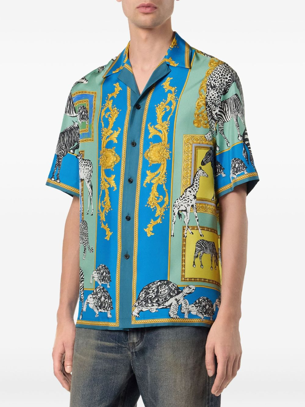 Safari printed silk shirt - 3