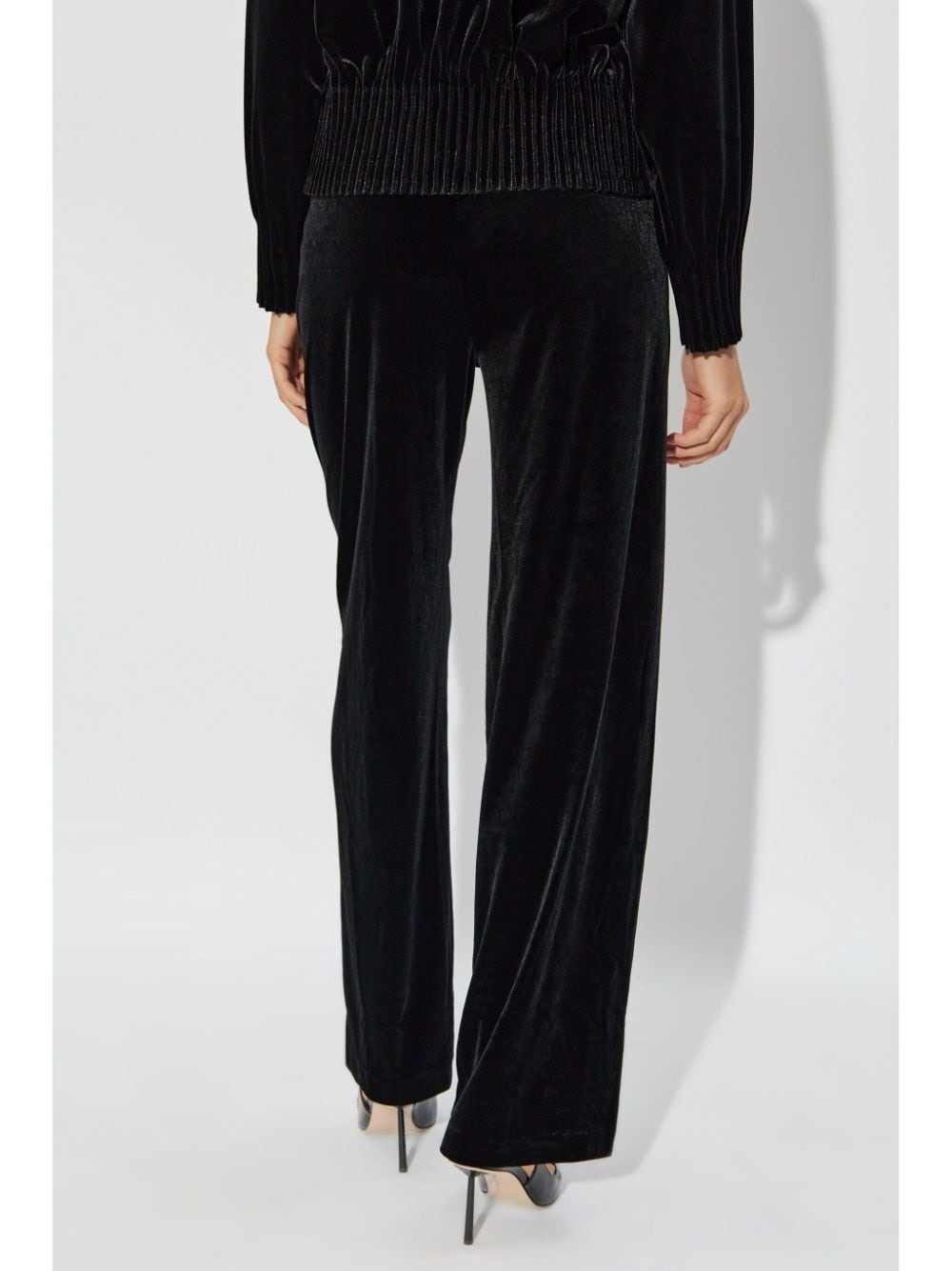 velvet track pants - 4