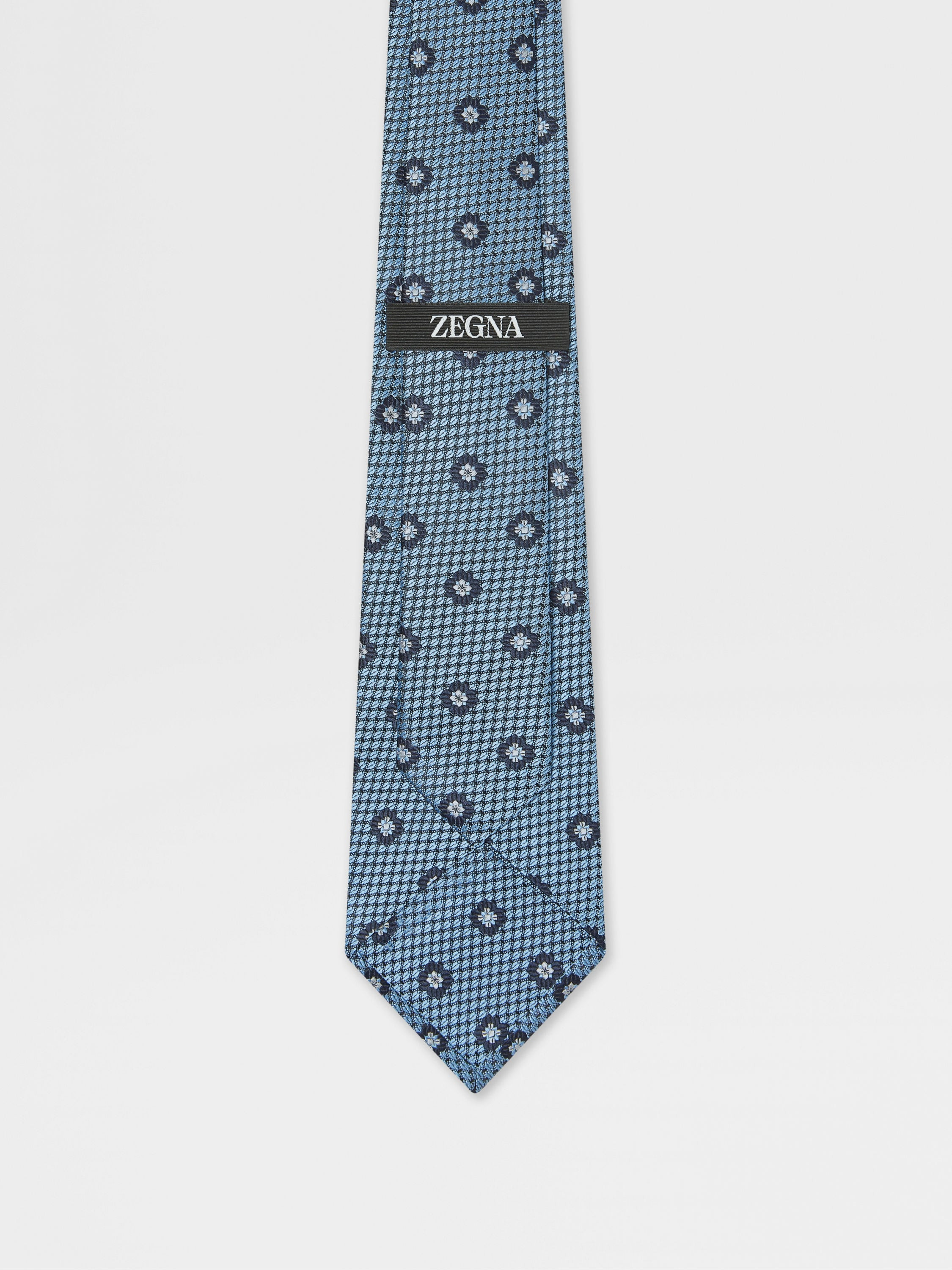 LIGHT BLUE SILK TIE - 3