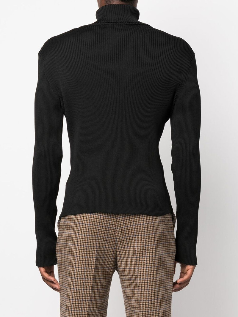 ribbed roll-neck jumper 4
