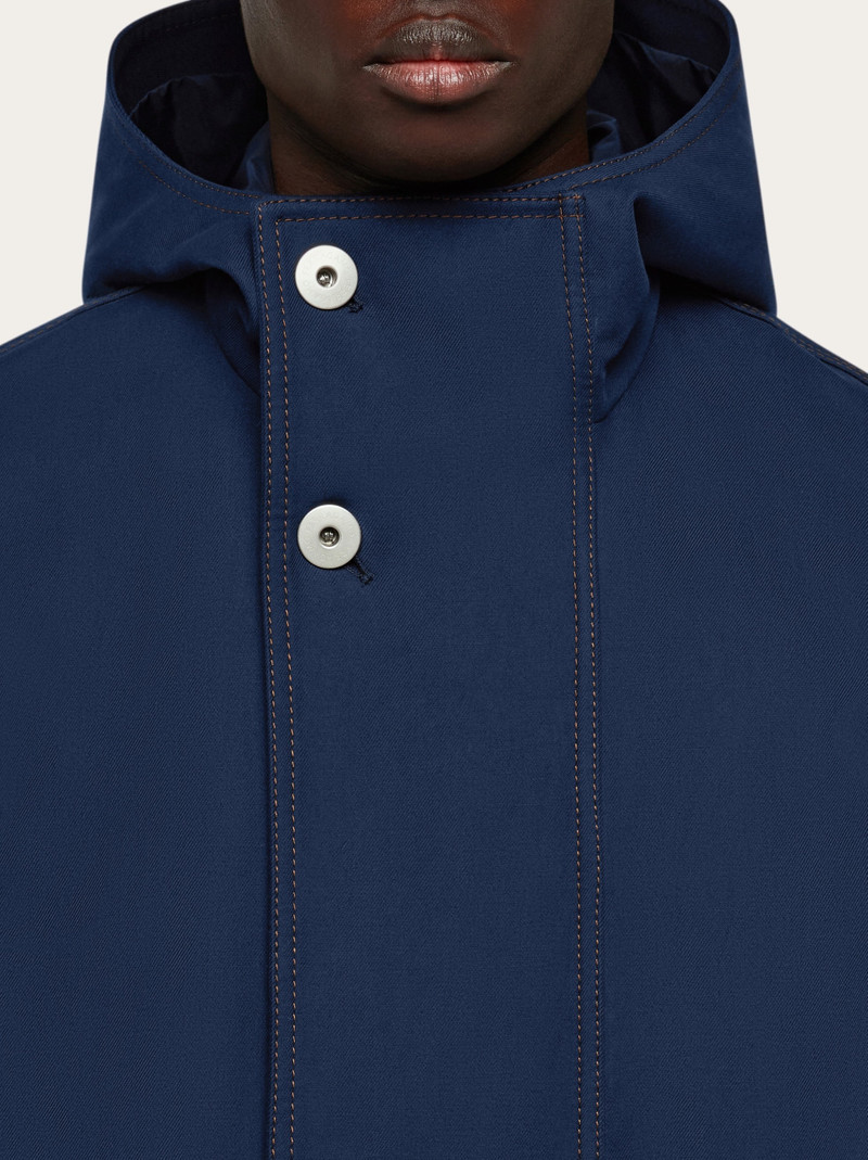 Denim hooded blouson 5
