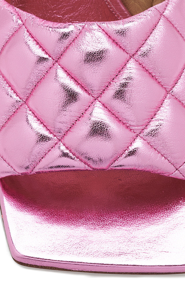 Padded Reflection Matelasse Sandals pink - 7