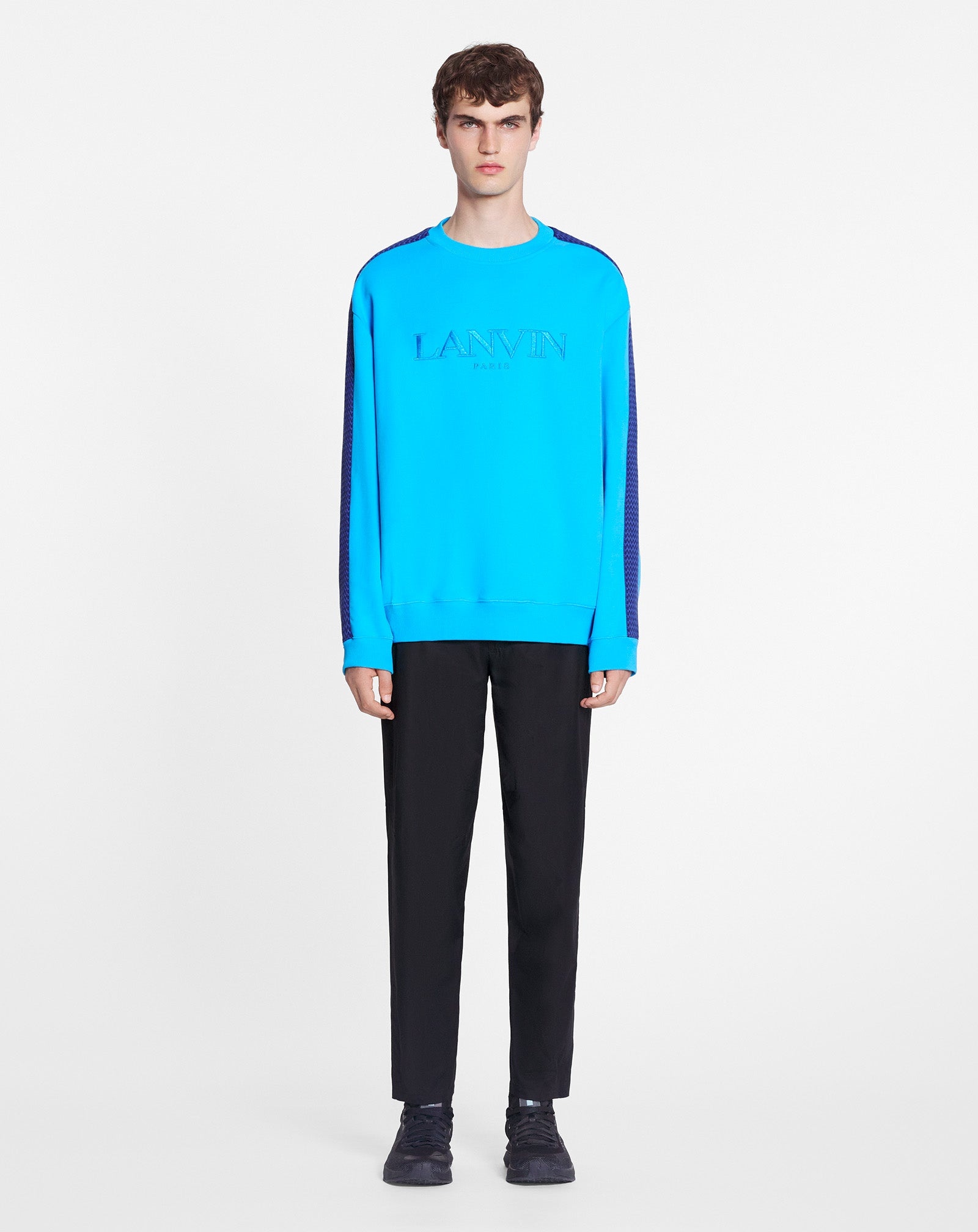 CURB SIDE LANVIN EMBROIDERED LOOSE-FITTING SWEATSHIRT - 2