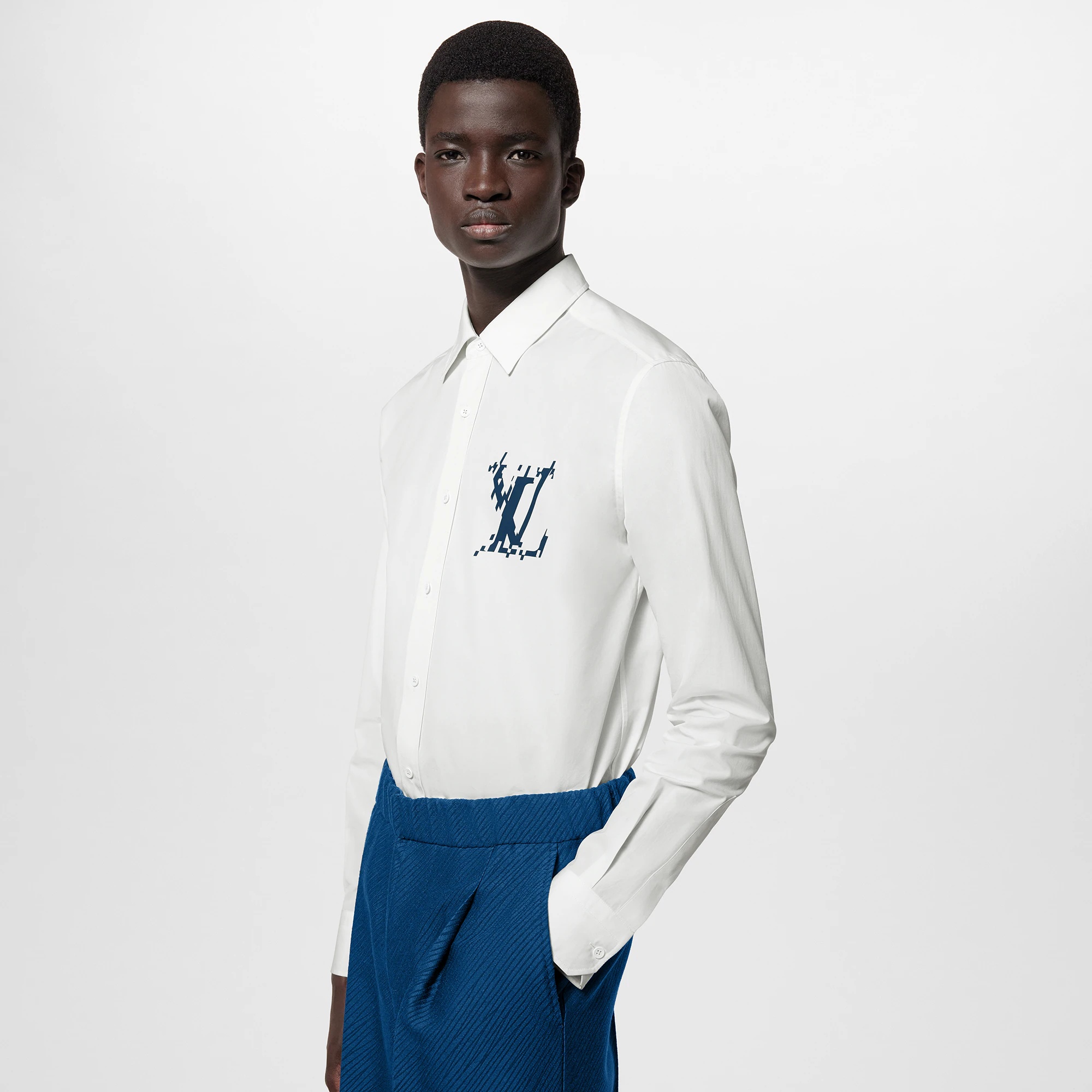 Long-Sleeved Cotton Shirt - 4
