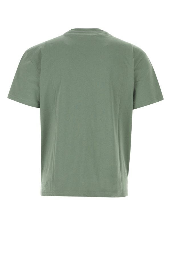 Sage green cotton t-shirt - 2