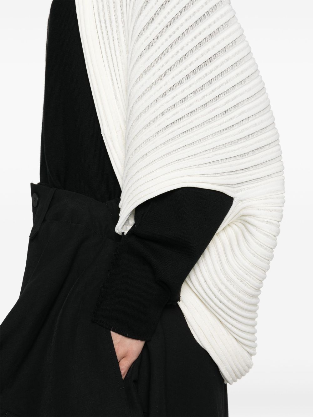 ribbed-knit cardigan - 5