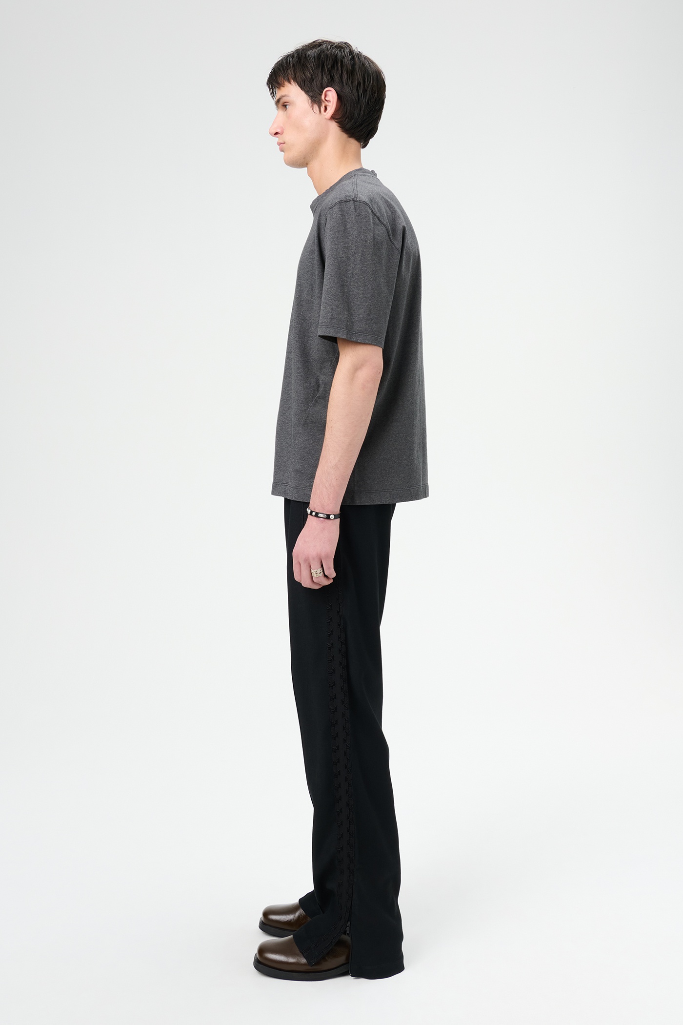 Big T-Shirt Dark Grey Melange - 3