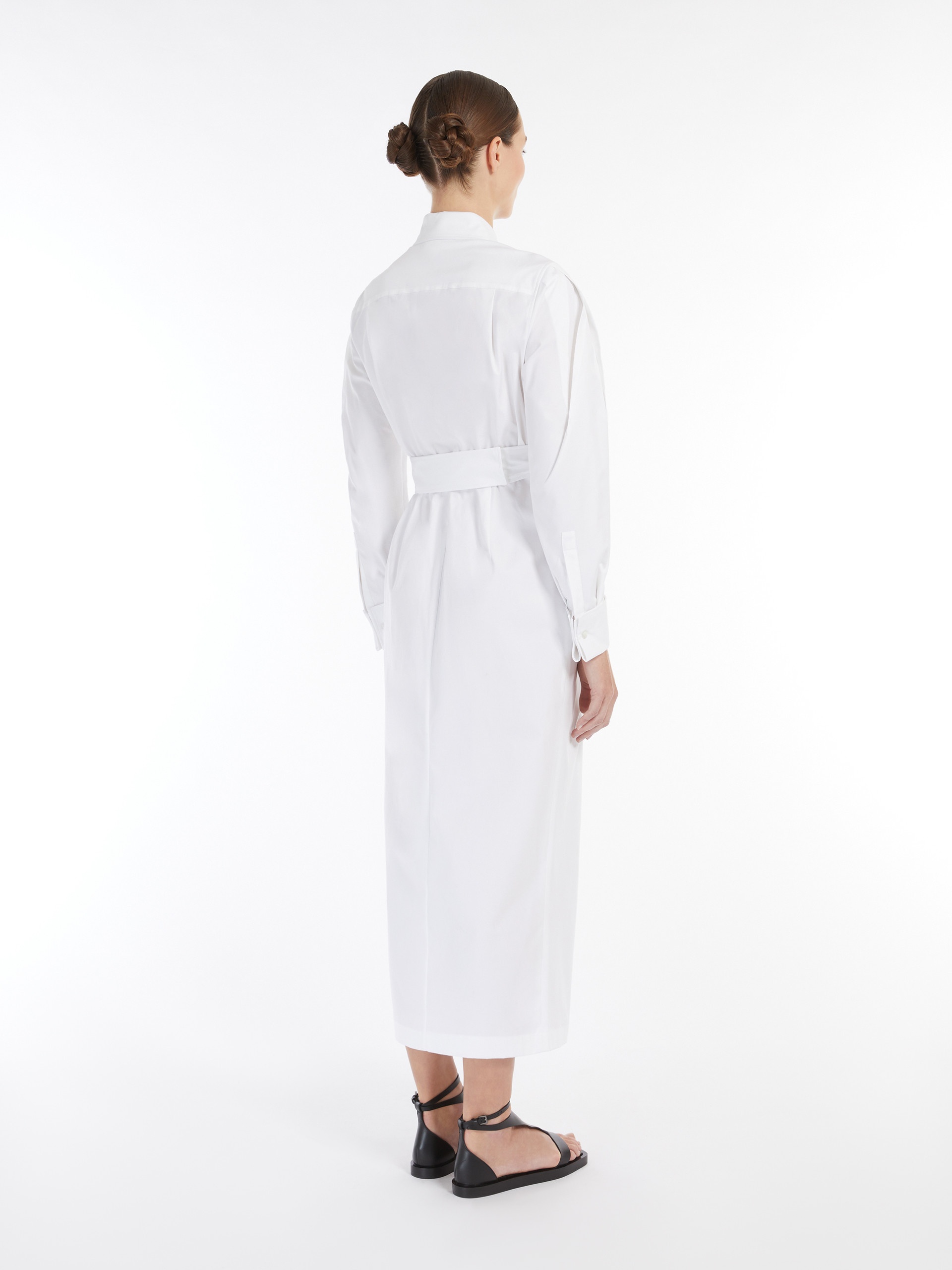 ☆MaxMara☆入手困難☆上品Cotton Twill Dress/RUNWAY/BALZAC Cotton twill dress, optical white | 