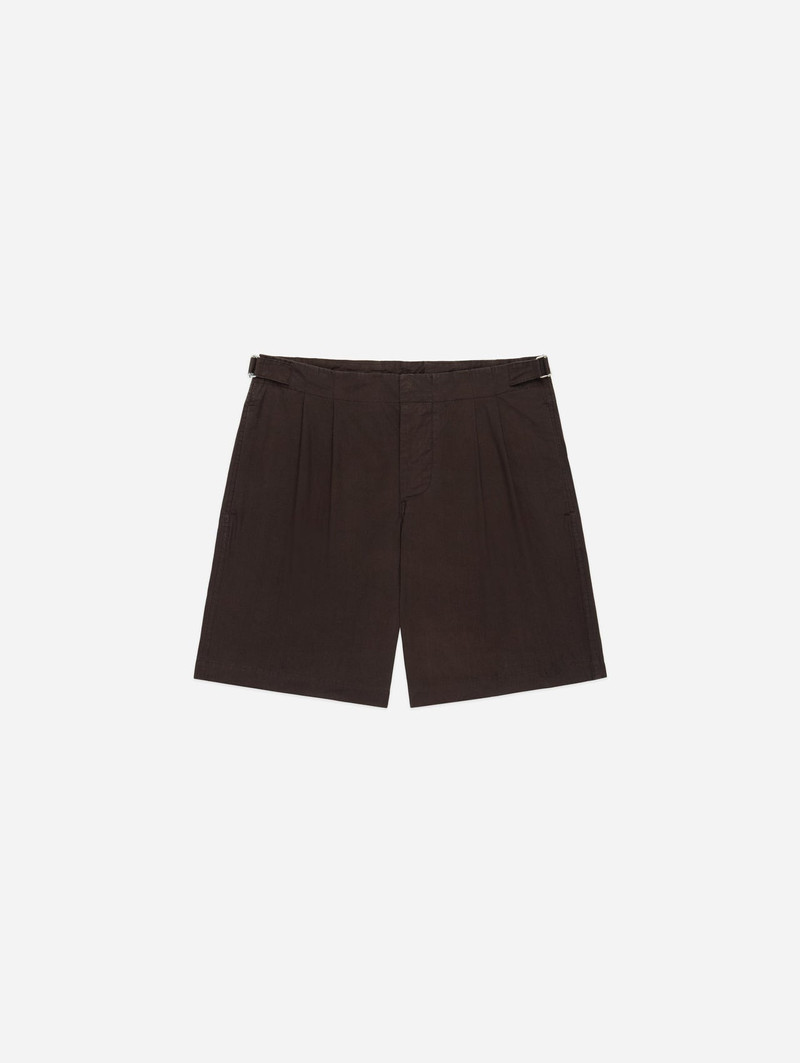 Safari Shorts - Brown Poplin - 1