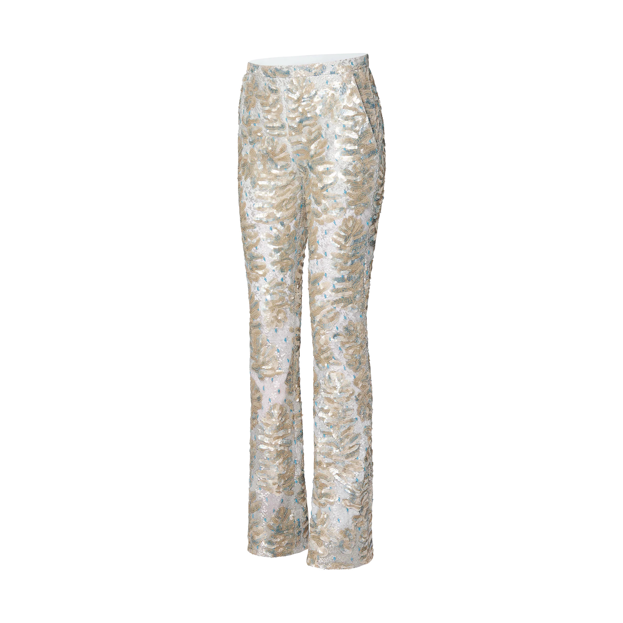 Scale Sequin Tailored Pants - 2
