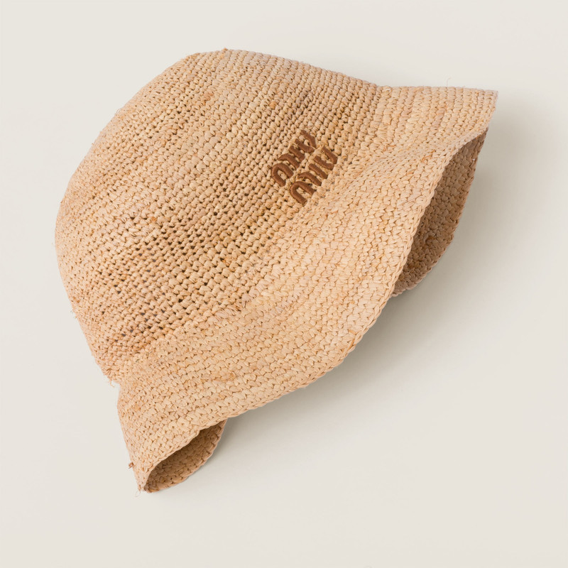 Woven fabric bucket hat 3