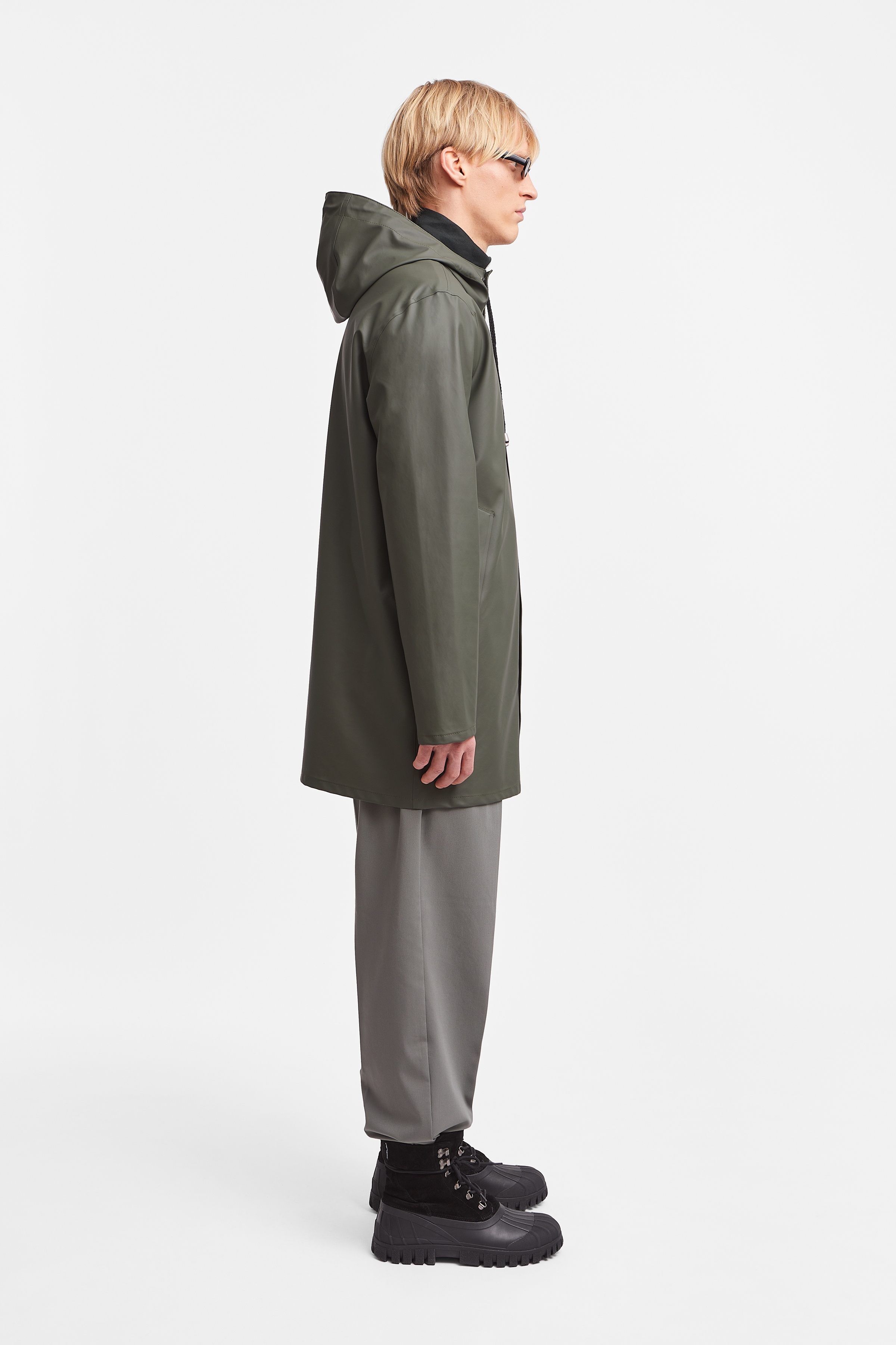 Stockholm Lightweight Raincoat Green - 3