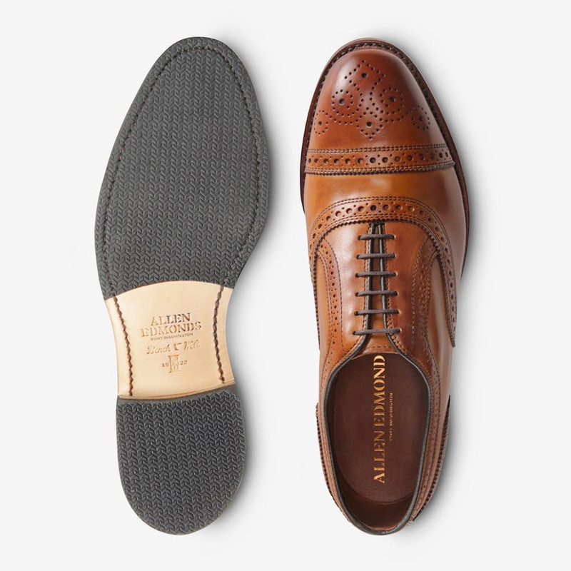 Strand Cap-toe Oxford Dress Shoe with Combination Tap Sole 4