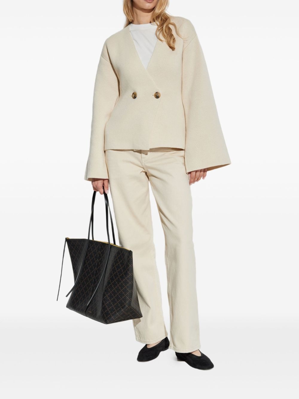 Tinley double-breasted bell-sleeve blazer - 2
