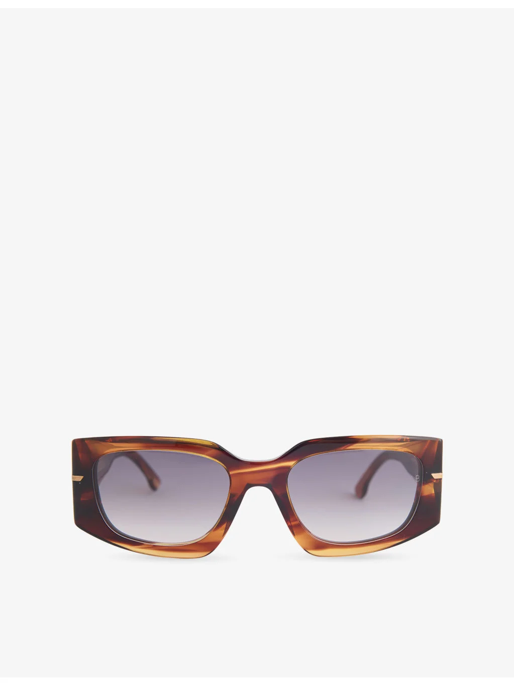 Rectangular-Frame Acetate Sunglasses - 1