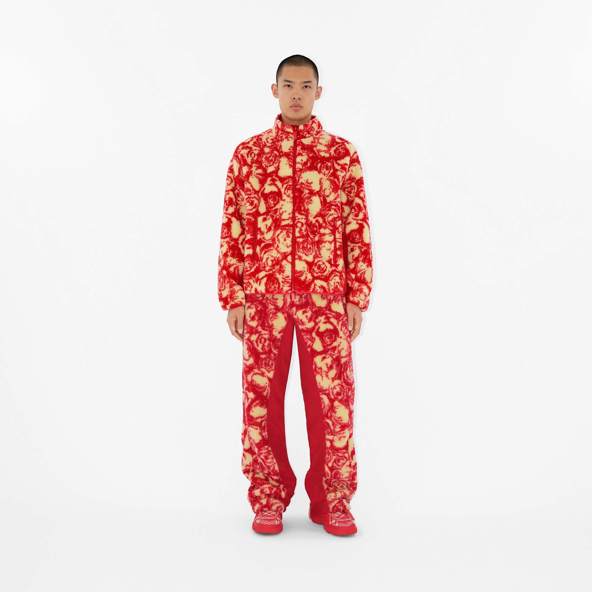 Rose Fleece Track Pants - 2
