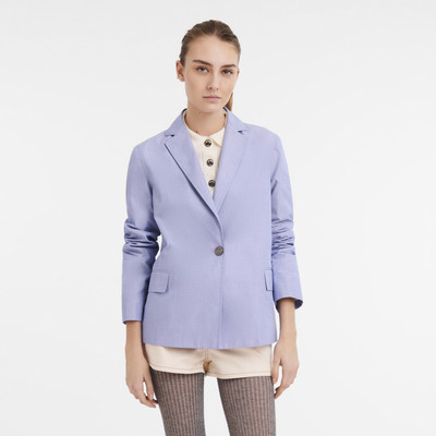Longchamp Jacket Sky Blue - Oxford cloth outlook