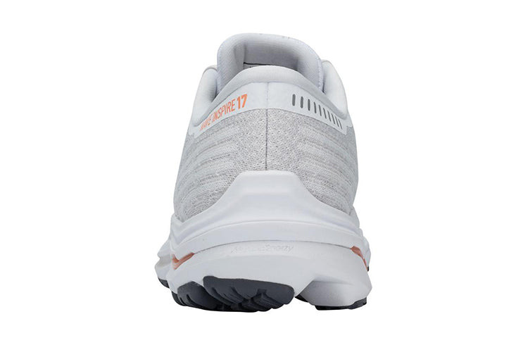 (WMNS) Mizuno Wave Inspire 17 Waveknit 'White Papaya' J1GD211333 - 4