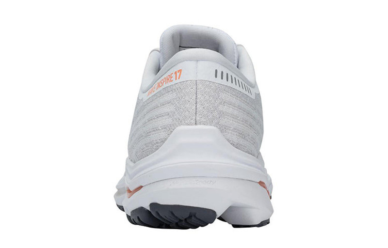 Mizuno (WMNS) Mizuno Wave Inspire 17 Waveknit 'White Papaya' J1GD211333 outlook